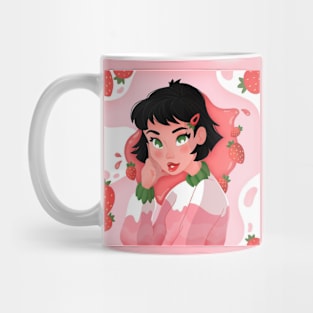 strawberry girl Mug